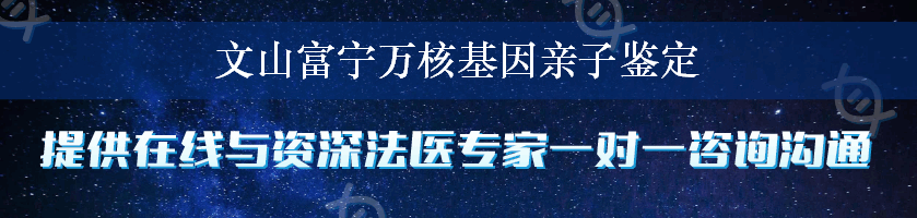 文山富宁万核基因亲子鉴定